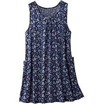 クレージュ【38】ノースリーブチュニック ブルー系 コットン 花柄 総柄 HUG.U タンクトップ レディース トップス 花柄 ノースリーブ